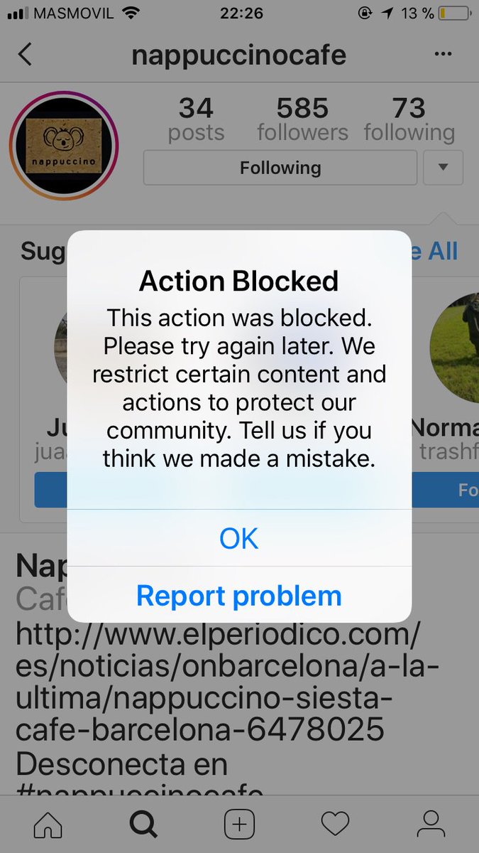 pecasyflow's tweet image. @instagram PLEASE HELP !!
I can’t follow accounts I am interests in! This message keeps popping up! It happens with different accounts! #helpmeinstagram #instagramproblems #Instagram