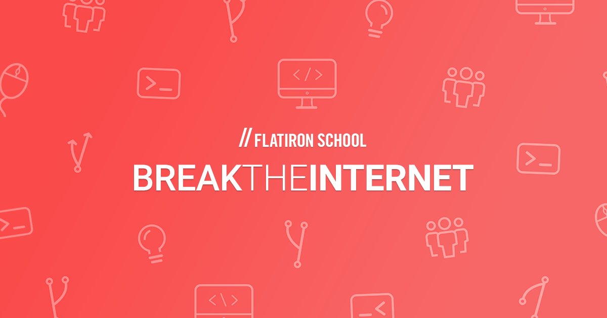FlatironSchool's tweet photo. We don’t want to wait for our future to load. We support #NetNeutrality because everyone deserves access to a free and open internet. Join the protest: https://t.co/fSLBPaD9aU https://t.co/H4HrCG7TER