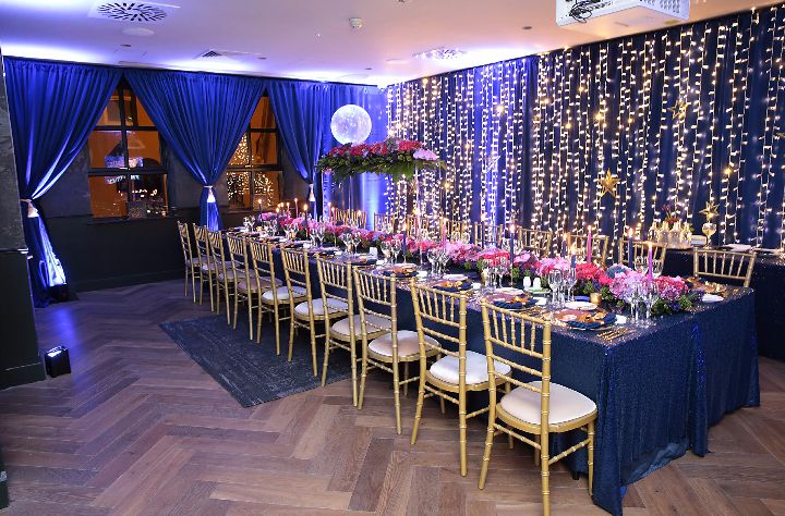 TheAlexDublin's tweet photo. The stunning set up of the Rovos room at The Alex for the launch of @Flormar_Irl new collection "City of Stars" โจ #meetinstyle #meetindublin https://t.co/b7OiiSp54u