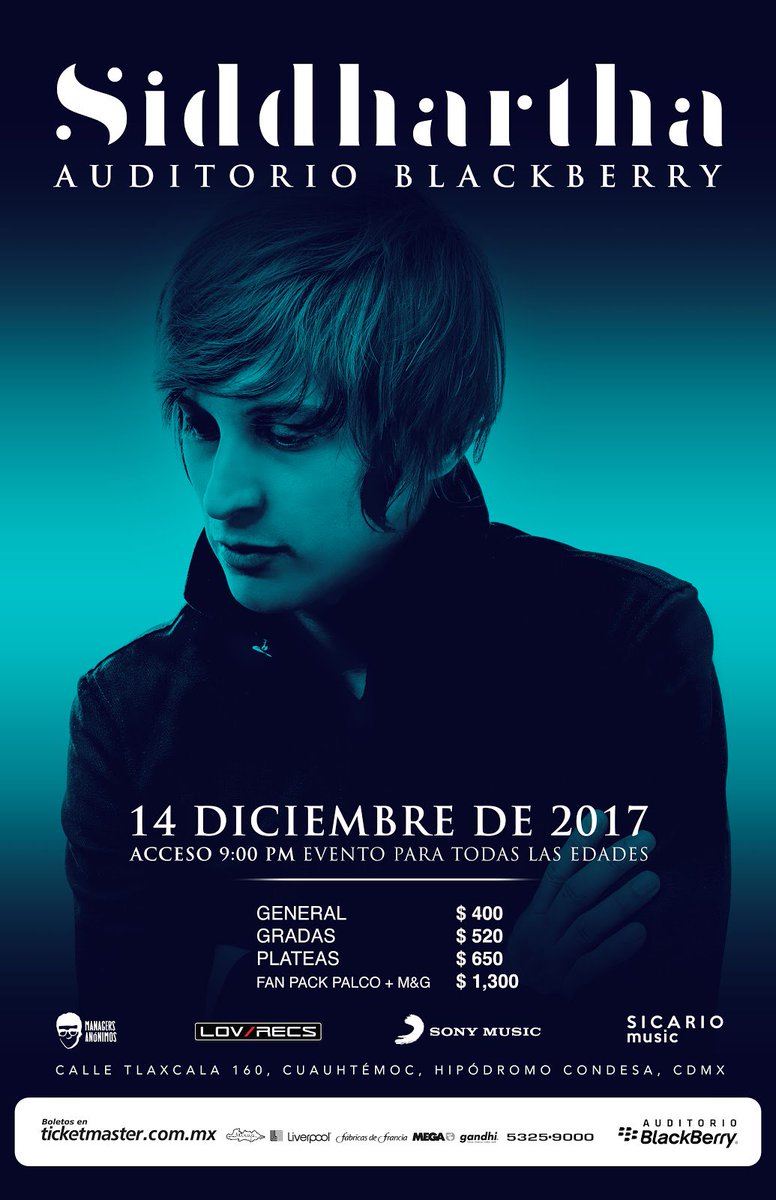 RMXradio's tweet photo. .@IamSiddhartha llevará momentos ‘Únicos’ este 14 de diciembre al Auditorio Blackberry https://t.co/spIL1qWQ5s https://t.co/np2x9YsL76