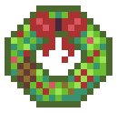MikeWice's tweet image. Quick little #wreath at lunch for #pixel_dailies Happy Holidays!