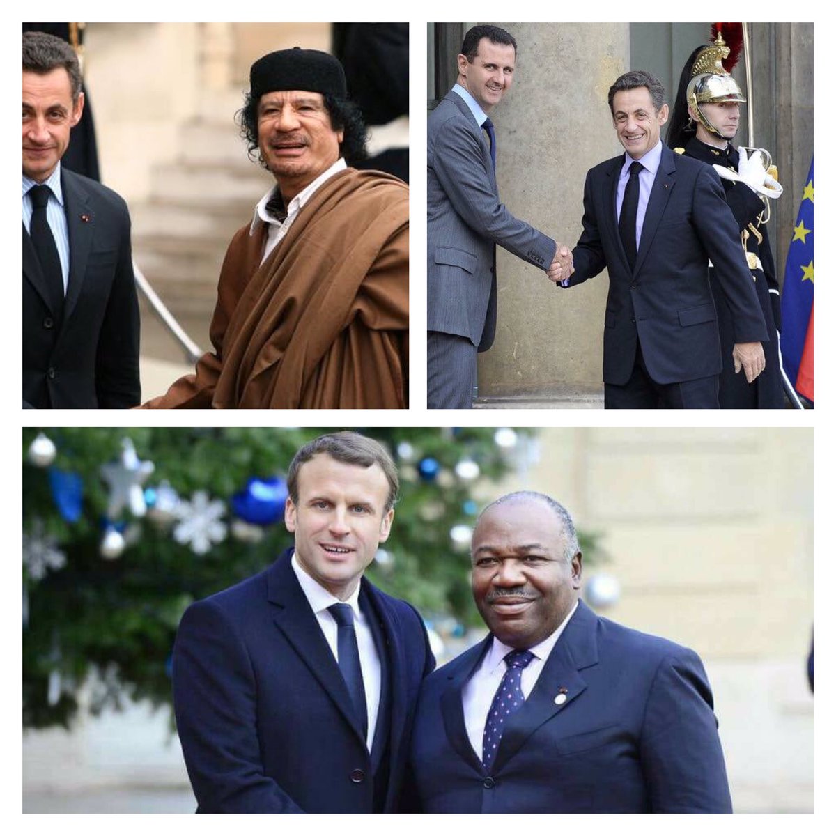 #france la réception de tyrans à l'Elysee a souvent impacte les deux leaders.