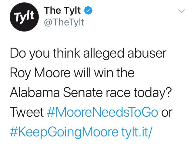 ncaa2prosports's tweet photo. Is it just me or are #MooreNeedsToGo & #KeepGoingMoore unclear choices? I think I know which one is for Moore & which is against but Iโm not certain enough to tweet it. Itโs like trying to figure out if I should to use the Kangaroo or Dingo bathroom at an Australian restaurant. https://t.co/IUG7OrifHQ