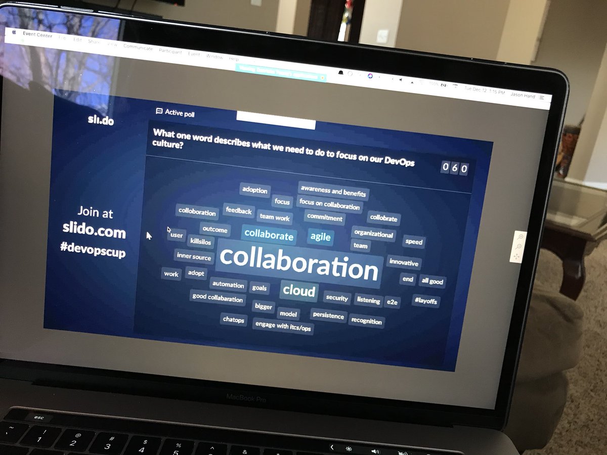 jasonhand's tweet photo. Congrats everyone who participated in today’s #devopscup event at @Verizon

All team presentations were amazing!
It was hard to choose a winner.

Ya’ll are on to something. 😉
#devopsvz #devops #collaboration #community https://t.co/eHIwv0ZlED