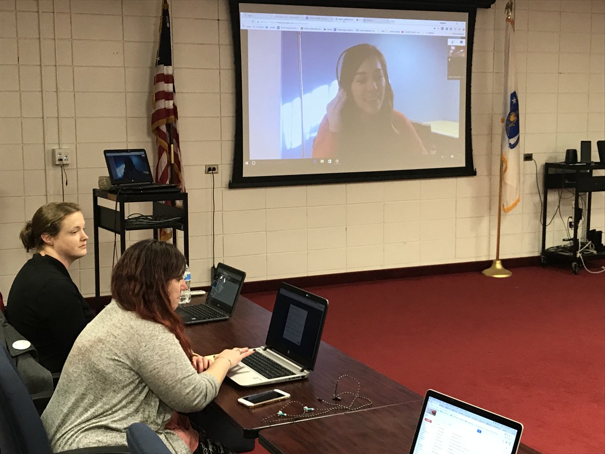 MatthewXJoseph's tweet photo. Awesome google hangout PD with blended learning class participants learning @PearDeck with @RisaPearDeck . Look forward to seeing the tool in lessons. Great recommendation from @andrewtwallace from #actem17 https://t.co/pJVd5XK8P3