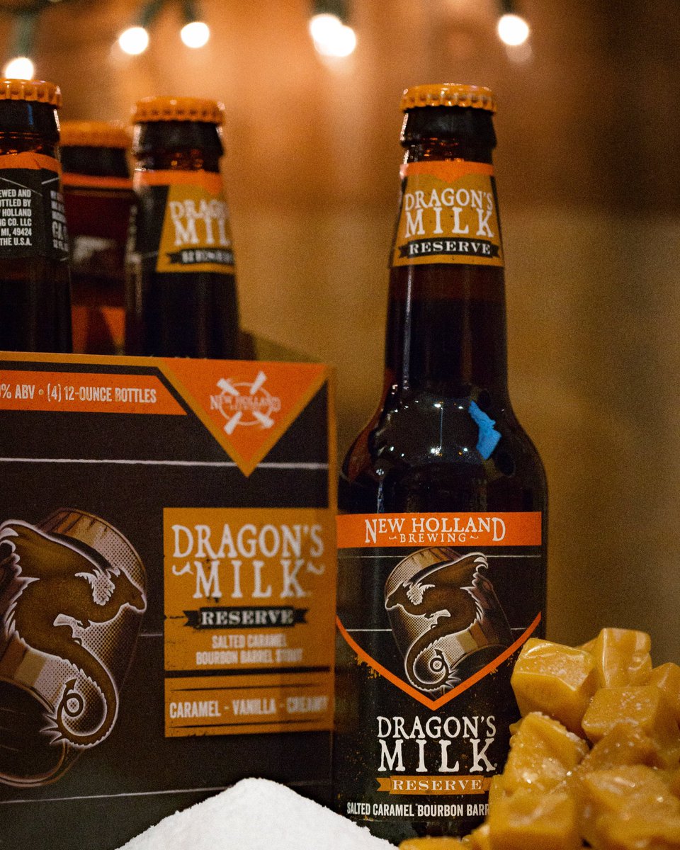 New Holland Brewing Surprise A New Dragon S Milk Reserve Releases Tomorrow Dragon S Milk Reserve Salted Caramel Will Receive Distribution In Most Markets Be On The Lookout This Week And Next