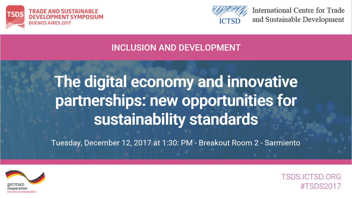 ICTSD's tweet photo. Join us LIVE in seeking solutions on #trade &amp; #sustainabilty.

Next up at #TSDS2017: https://t.co/35jABIeAXt https://t.co/pdpqgpztls