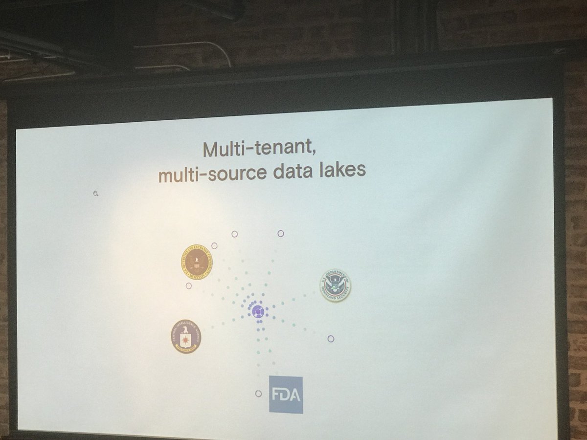 AWS_Gov's tweet photo. We use Proxy Re-Encryption to power a data driven approach to data sharing. MacLane Wilkison CEO &amp; Cofounder  @nucypher #dcodedemoday https://t.co/TiRAmcYktk