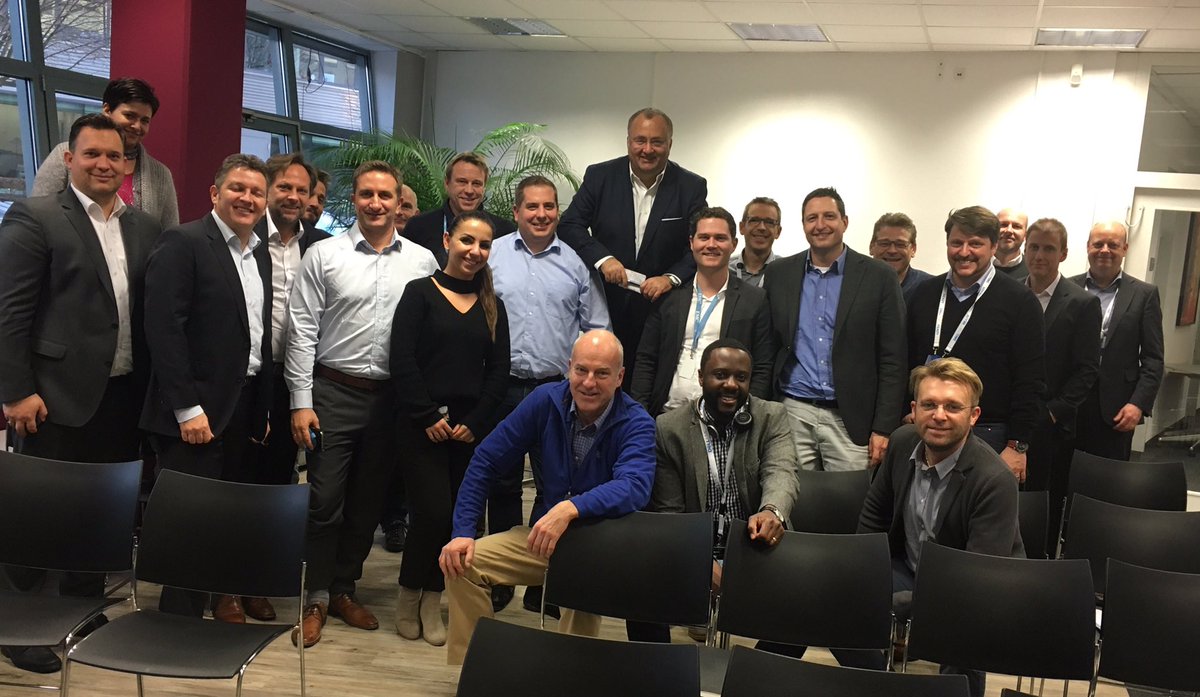 Today in Stuttgart. Townhall in #DellEMC Office, plus some strategic meetings wir our great team members. Later seeing our #DellEMC EMEA leaders.