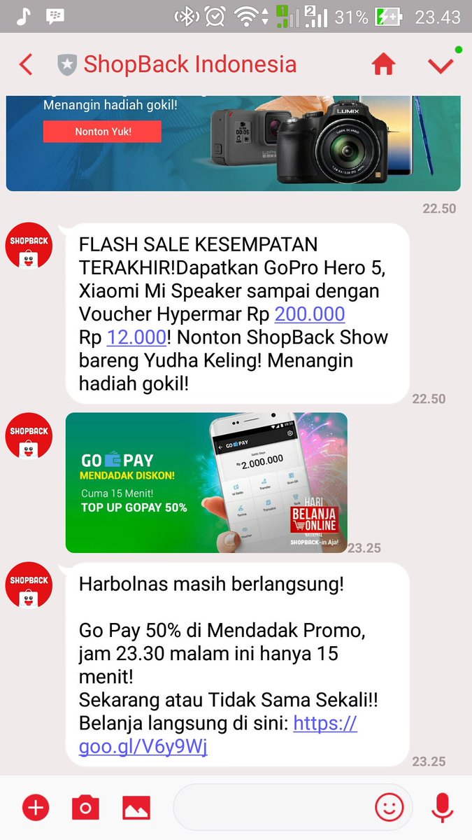 Kagak ada link nya ckckckck <a href="/ShopBackID/">ShopBack Indonesia</a>