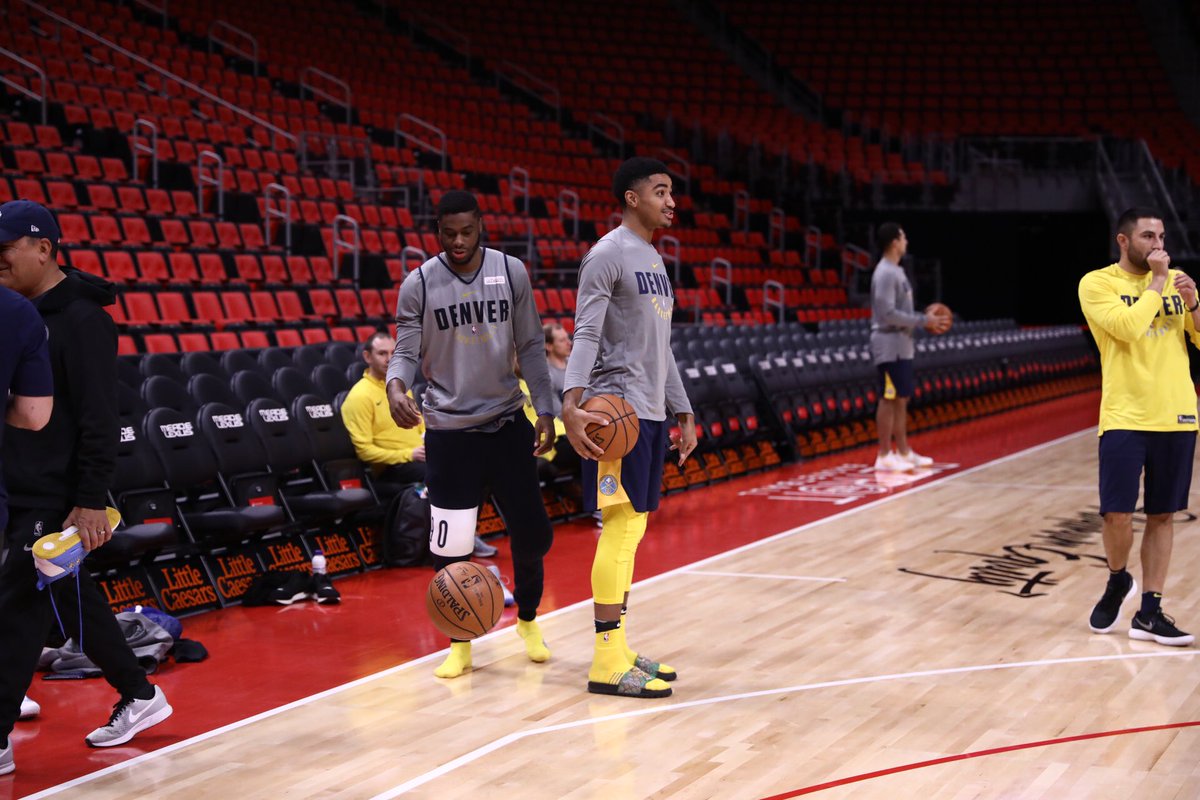 nuggets's tweet photo. footwear is optional https://t.co/bwc2b8Cc9R