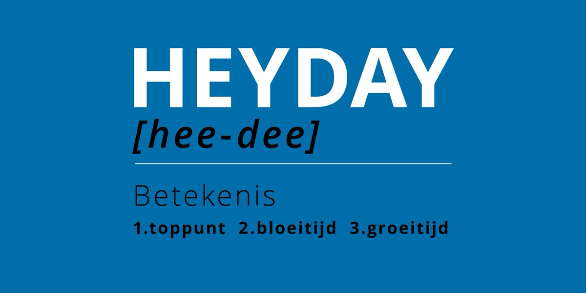 Een nieuwe naam, een vernieuwde uitstraling en een duidelijkere positionering. Vanaf vandaag gaat AAFM verder als HEYDAY. HEYDAY gelooft dat je met de juiste, mensgerichte faciliteiten, mensen laat groeien. En als mensen groeien, groeit de organisatie mee. heydayfm.nl/actueel/nieuws…
