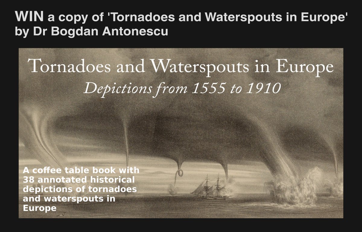 There is still time to enter our competition to win a copy of 'Tornadoes and Waterspouts in Europe' 
#RT and like to enter
