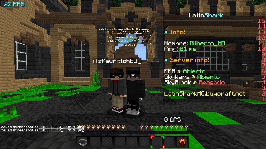 GILBERTOHDv1's tweet photo. Aqui probando los skywars de @LatinSharkMC :3 foto con: @MauroReviews @Demobgamer [asi me lo djio :v] y @KriteCraftYT solo que el estaba afk pero estaba Xd y yo :v.. si quieren saber mas acerca de ellos siganlos @LatinSharkMC esta bien op su server https://t.co/Sny5lOYmzQ