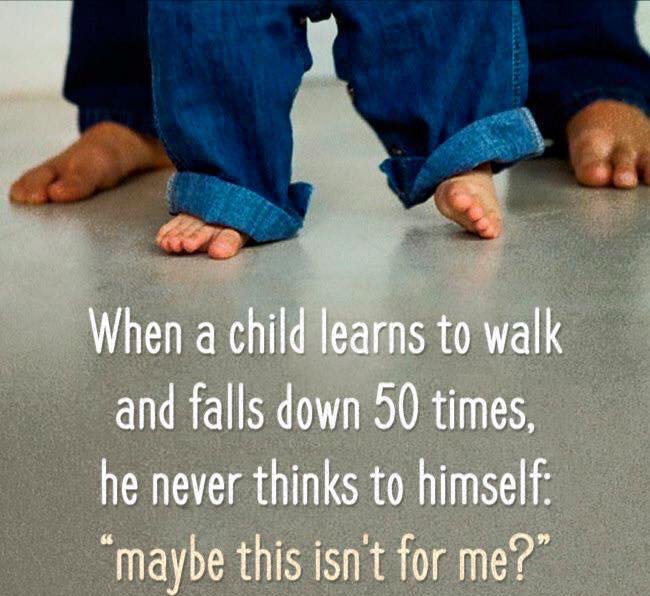 Here is the #secret of #learning anything in #life..."#UNTIL". Consider #how you learned to #walk. You kept doing it "UNTIL" you learned walking. So use the same #principle for learning anything in life. It's that #simple. #Really!!!
<a href="/KariJoys/">Kari Joys MS</a> <a href="/mindfulheal/">Kylie Riordan</a> <a href="/arunbhar/">ARUN BHARDWAJ</a>