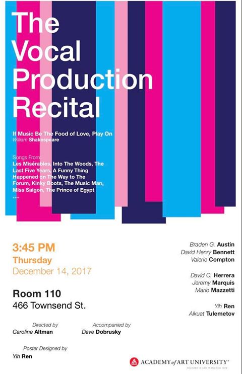 AcademyUACT's tweet photo. Good morning Actors!  A friendly reminder to join us this Thursday at Rm 110, 466 Townsend as ACT 625 will be performing. Come and support our fellow classmates and see you there!! https://t.co/6jZLw2mXL5