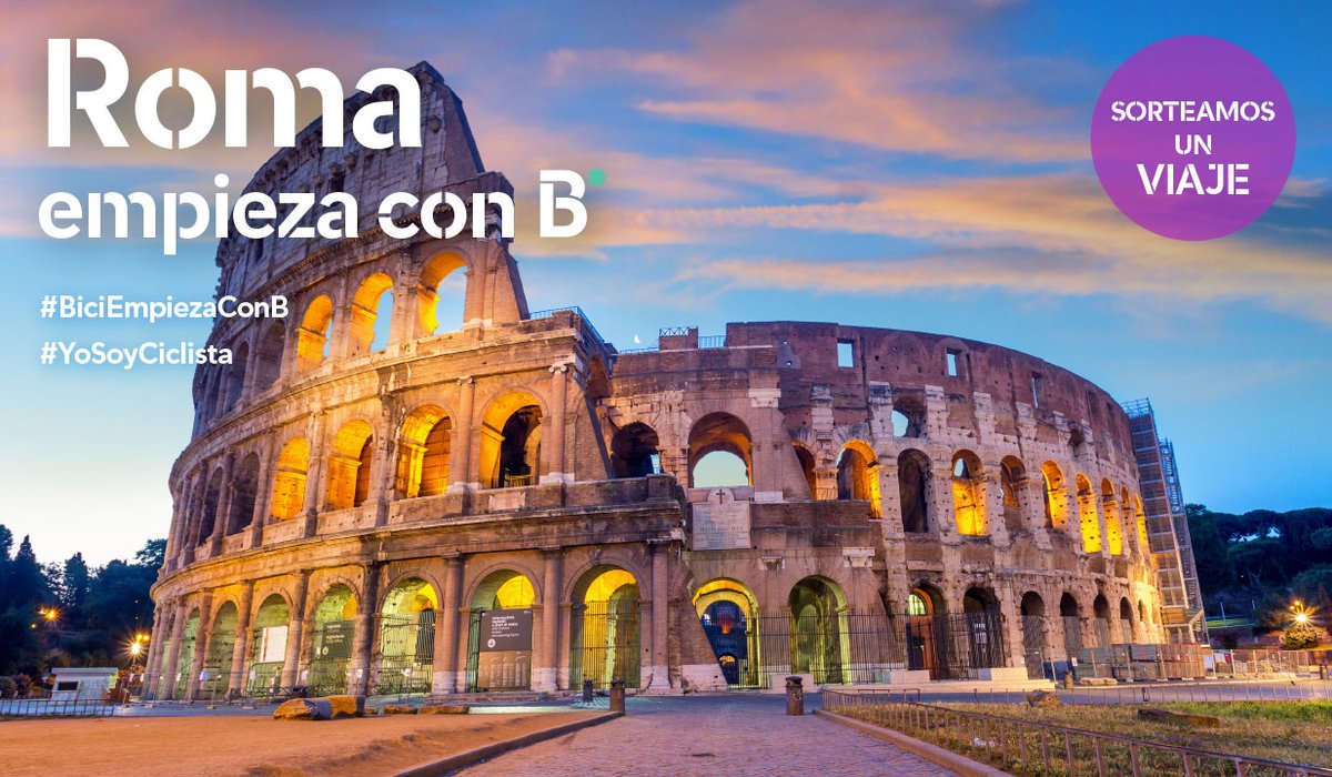 RFECiclismo's tweet photo. SORTEO | No te pierdas nuestro 8º sorteo #BiciEmpiezaConB en colaboración con @bthetravelbrand puedes ganar un increíble viaje a ROMA 🇮🇹.  Inscríbete en 👉 https://t.co/4lVrnENE0t https://t.co/zDVxKA8nF7