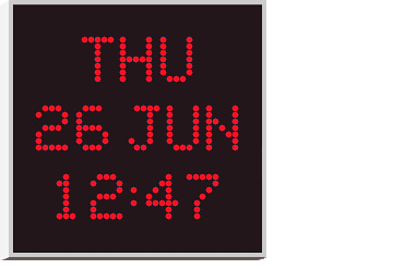 #time and #date led clocks #Wharton