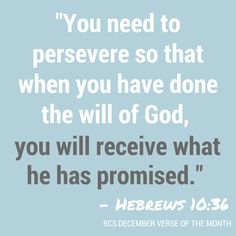 RedeemMySin's tweet photo. "...you will receive what he has promised." #DecemberWish #perseverance #Bible #praying https://t.co/BmtffySHN2