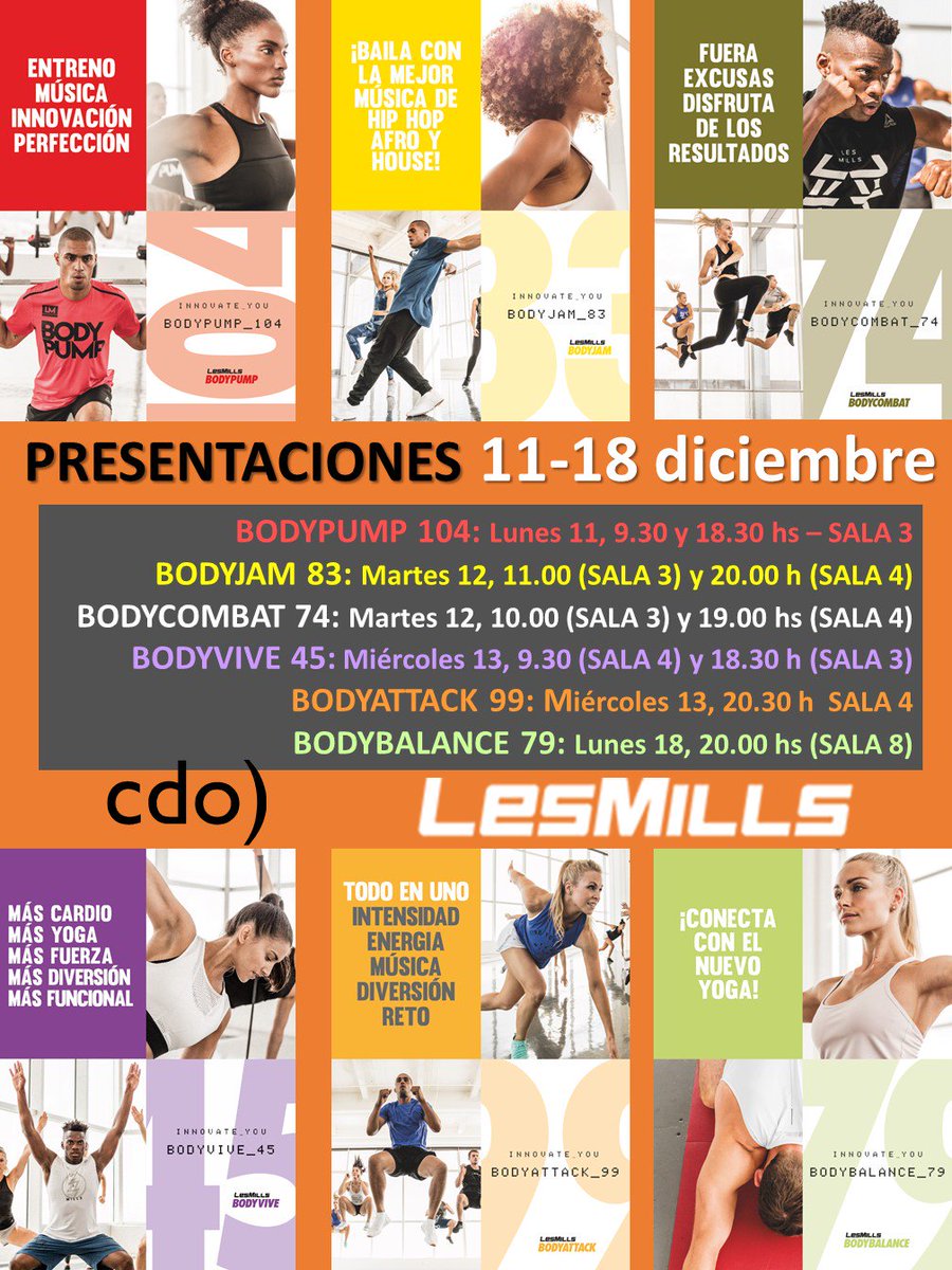 cdo_covaresa's tweet photo. Mañana seguimos con las presentaciones de #BODYATTACK 99 y #BODYVIVE 45. ¡No faltes! https://t.co/FQNDZj8NNE