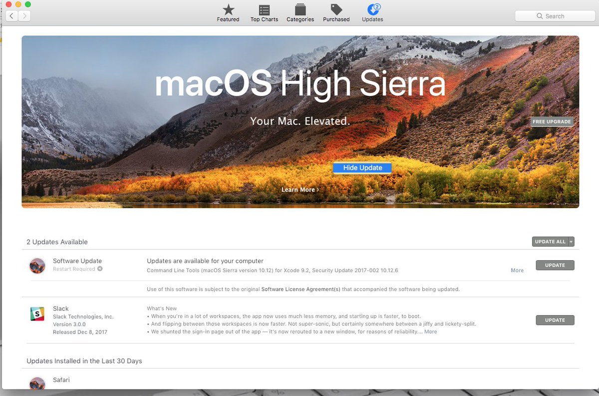daviesgeek's tweet image. Hide those annoying #macOSHighSierra notifications:
App Store > Update Tab > Right-click on the update and select "Hide Update"
#macOS #macOSTips #MacTips