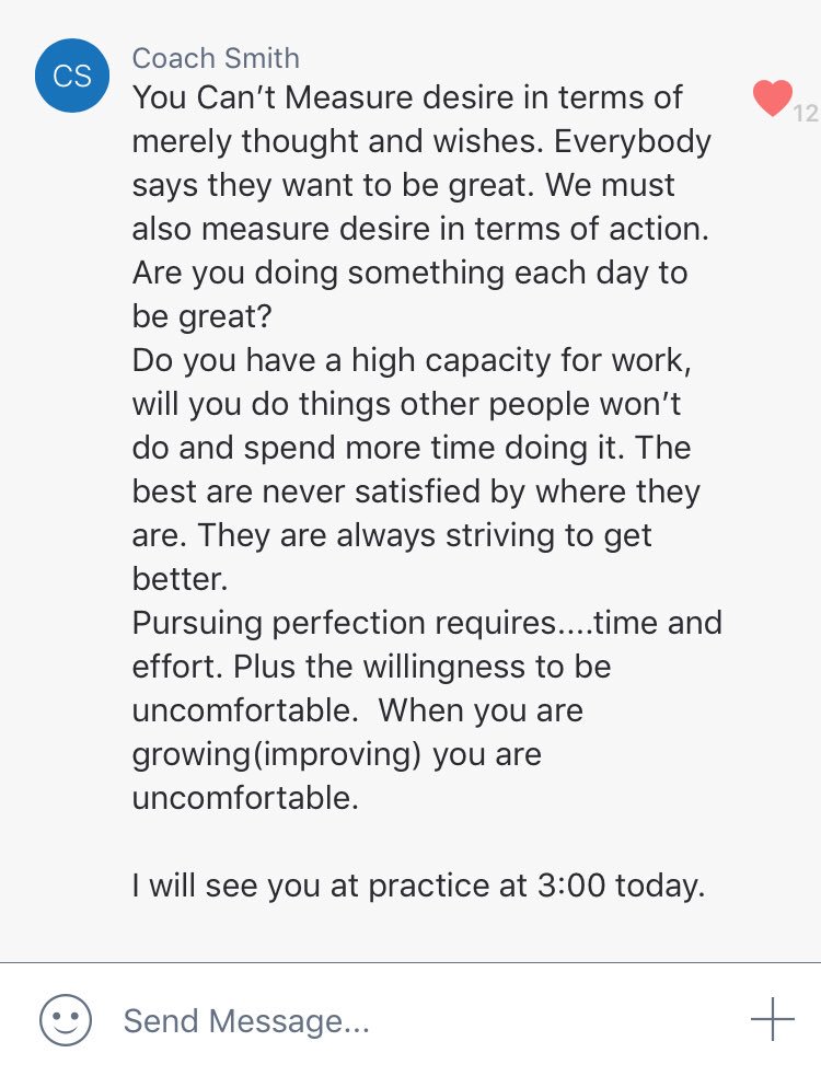 chasey_be's tweet image. Daily reminders like this are what make @mutigerstyle elite! 
“Everyone says they want to be great. We must also measure desire in terms of action” #TigerStyle