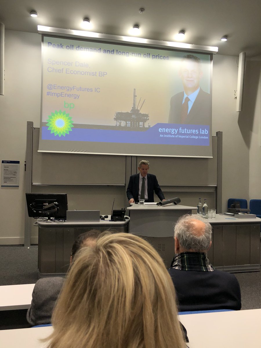 HabibaDaggash's tweet photo. @BP_plc Chief Economist speaking on ‘Peak oil demand and long-run oil prices’.
#ImpEnergy https://t.co/3cuLyZlpth
