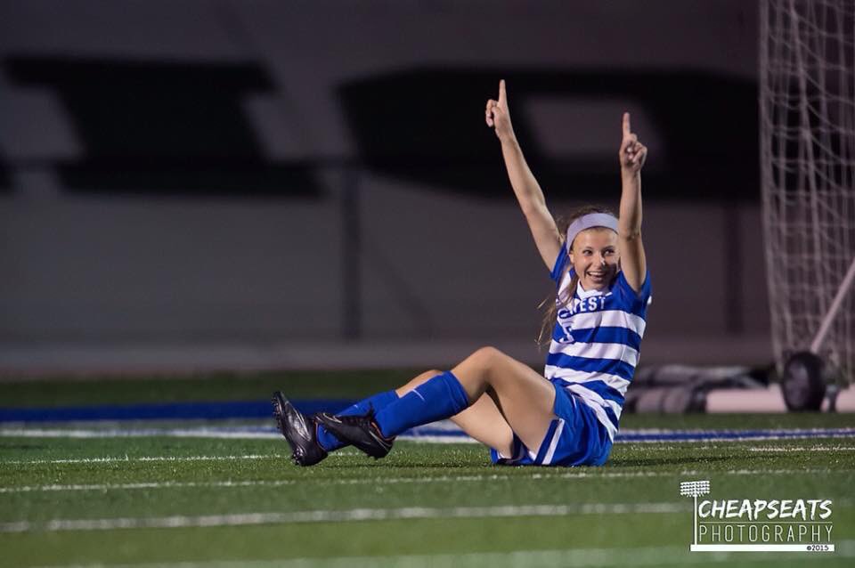 LionsSoccer's tweet photo. Allow me to brag on this one.  She put together a legendary career at NHS and is now an All-American at STLCC.  Alexa Griffonetti never ceases to amaze me.  Proud of you @AlexaGriffonet1 https://t.co/7FBTh1Rxz8
