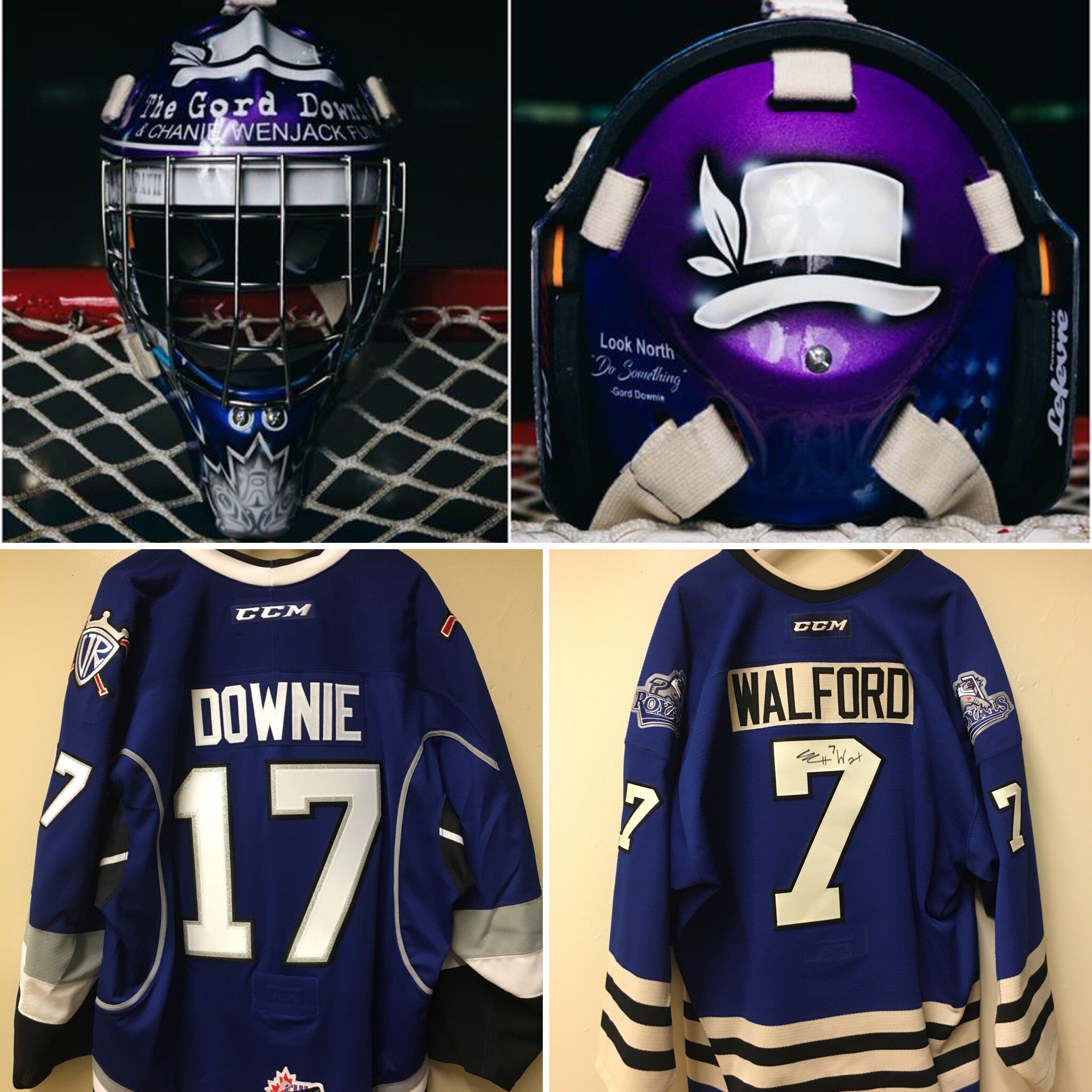 Victoria Royals on X: Just over 24 hours left to bid on this amazing  custom-painted Gord Downie & Chanie Wenjack Fund goalie mask, Mike  Downie game ready Royals jersey, and autographed game