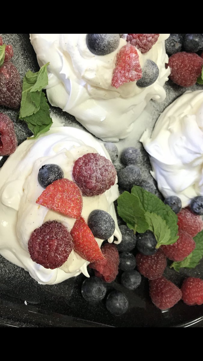#freshcream, fruit and meringue. Simply delicious. X