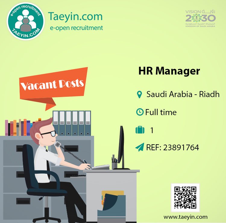 Taeyincom's tweet photo. #Semi_Government Company based in #Riyadh
is Looking for
#Recruitment_Manager
#Saudi_Male
Experience minimum 5 years in #Recruitment
If you are interested send your #CV here 👇
https://t.co/FX2uyujbQt
#Recruiting #jobs #Management #vacancy #vacancies
#high_Position https://t.co/KKr6prjNTA
