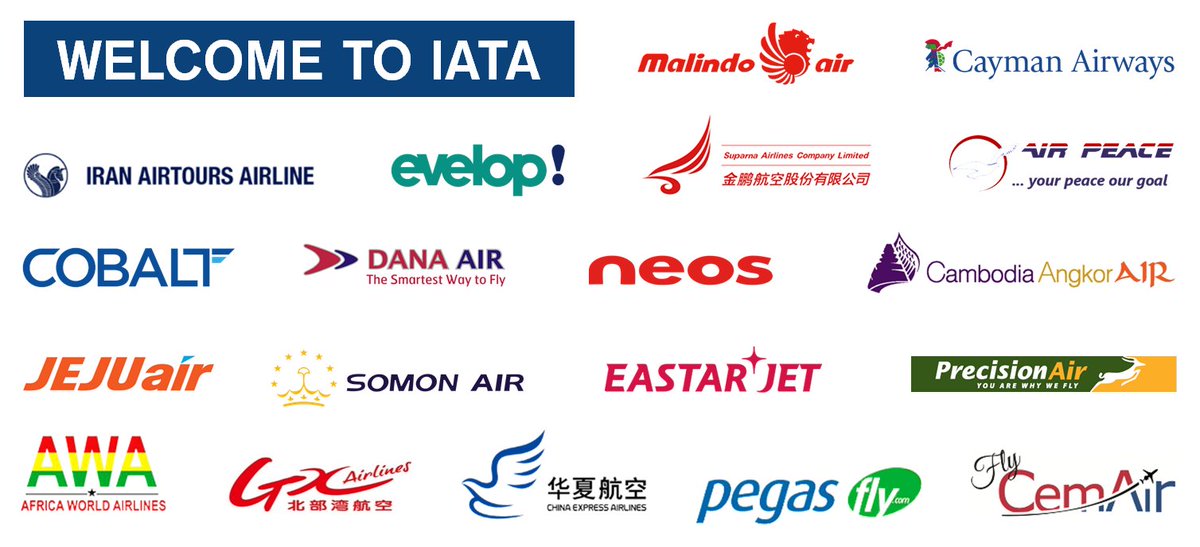 Proud to welcome 19 #airlines as new IATA members in 2017.

We now represent 282 airlines covering 83% of global air traffic. 
#airlinemembership #FlyingBetterTogether 

Learn more: bit.ly/2krci4L