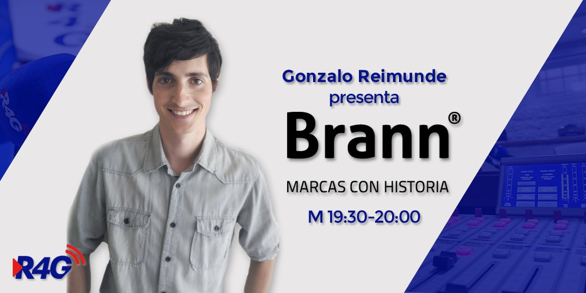 #ENDIRECTO ¡Bienvenidos a #Brann! un podcast de branding, historia y gestión de marcas ® Presentado por <a href="/GonzaloReimunde/">Gonzalo Reimunde</a> 📻