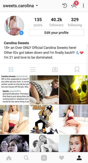 Follow my Instagram too !!! @ sweets.carolina https://t.co/5ox2m2ERzF<a href="/tag/newprofilepic"class="tags"><span>#newprofilepic</span></a>