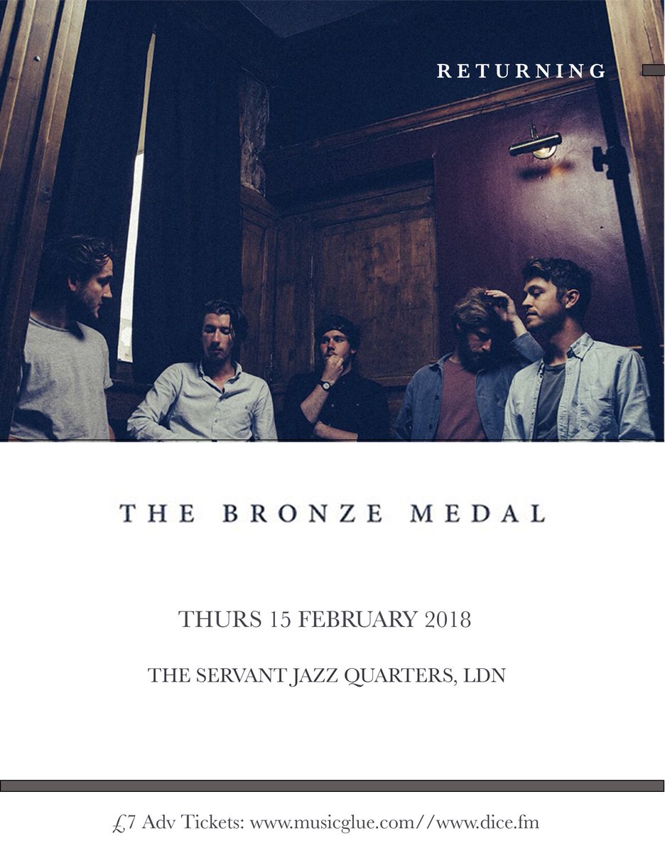 Hi people. We're pleased to announce our first show in over a year. We will be trying out new songs from LP2 at @ServantJazz in London on 15th February. It's going to be a very intimate one. We're excited. Tickets here: app.dice.fm/event/l8bep-th…