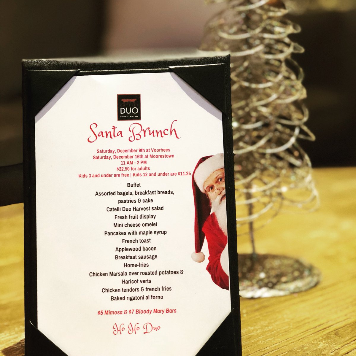 Santa Clause is coming to Catelli Duo Moorestown!