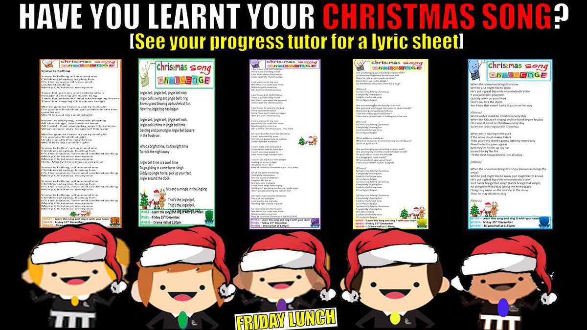 It’s almost #Christmas. To get into the mood, this week’s <a href="/UnityBlackpool/">Unity Academy</a> house challenge is to perform a festive song as a team. Students in <a href="/UnityTeamOrange/">Orange House</a>, <a href="/UnityBlueHouse/">Blue House</a>, @UnityTeamPurple, <a href="/UnityGreenHouse/">Green House 💚</a> and <a href="/UnityTeamYellow/">Yellow House</a> will receive lyrics tomorrow.