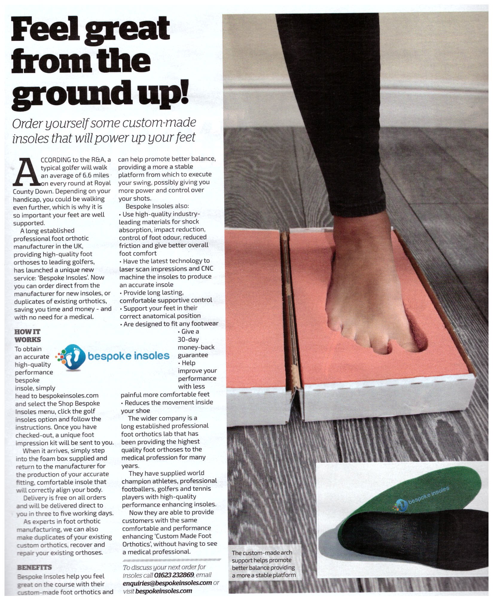 Bespoke insoles deals