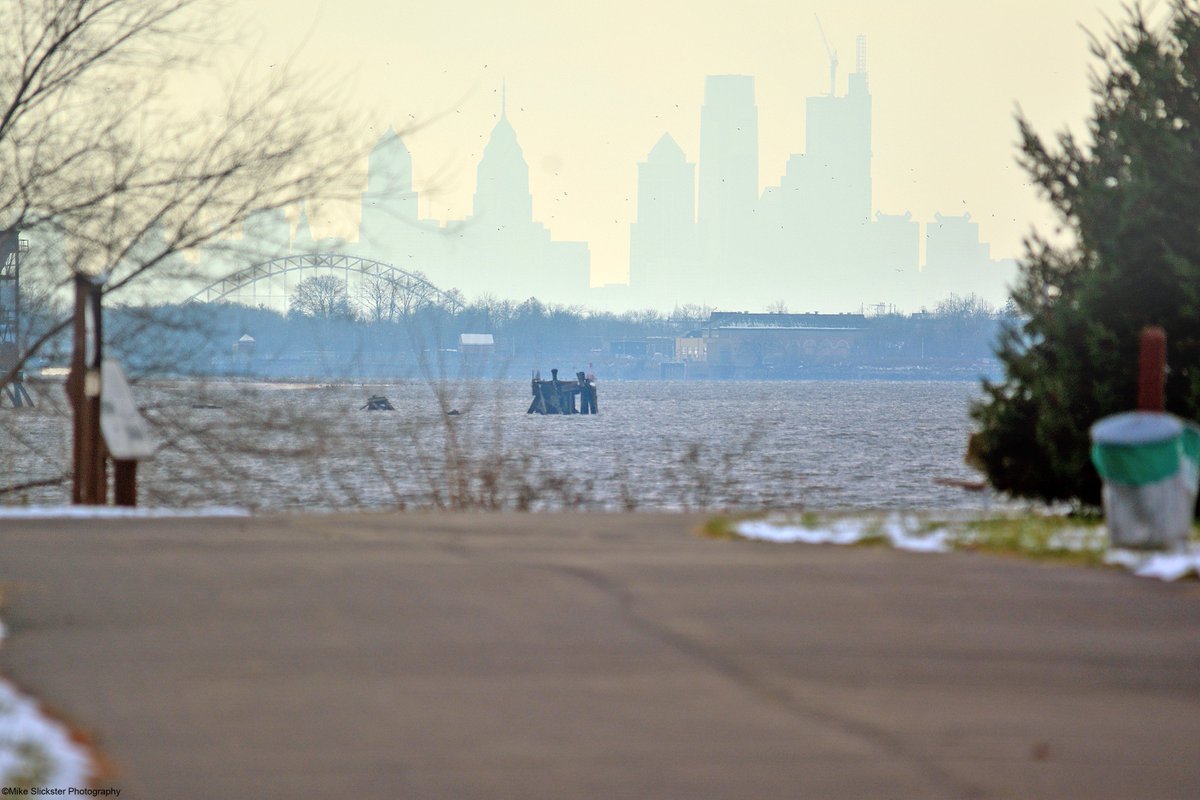 MikeSlickster's tweet photo. Lastly, #Philly Skyline from #Sarobia #LogansPoint #NeshaminyStatePark #DelawareRiver #Photography 
The new #Comcast Technology Center still ain't done yet. L8tr! https://t.co/36oJF5u6k1