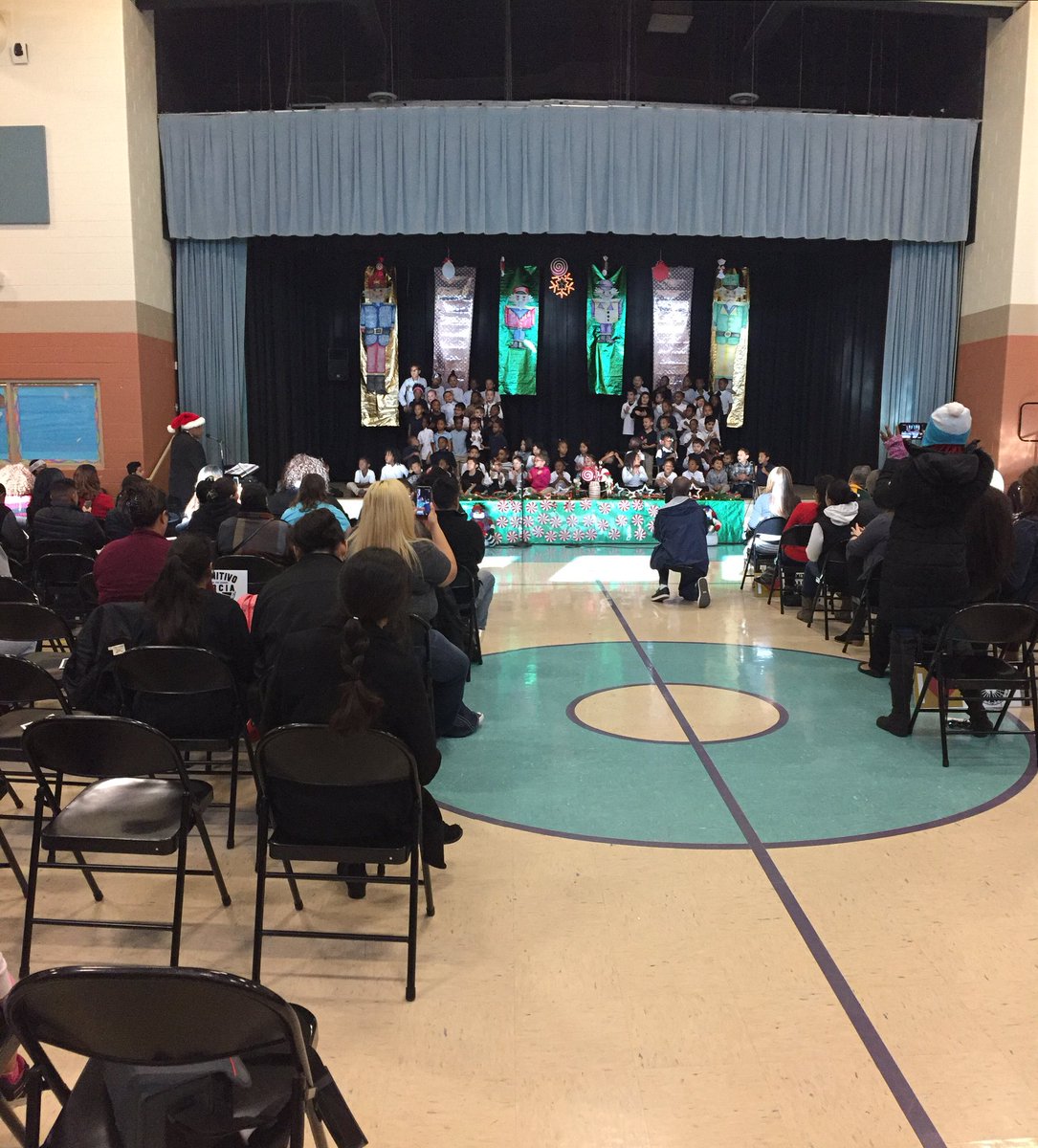 Primitivo Garcia students performing at the annual winter program in front of a full house with special guests in attendance- the family of Primitivo Garcia!! #WeLoveGarcia