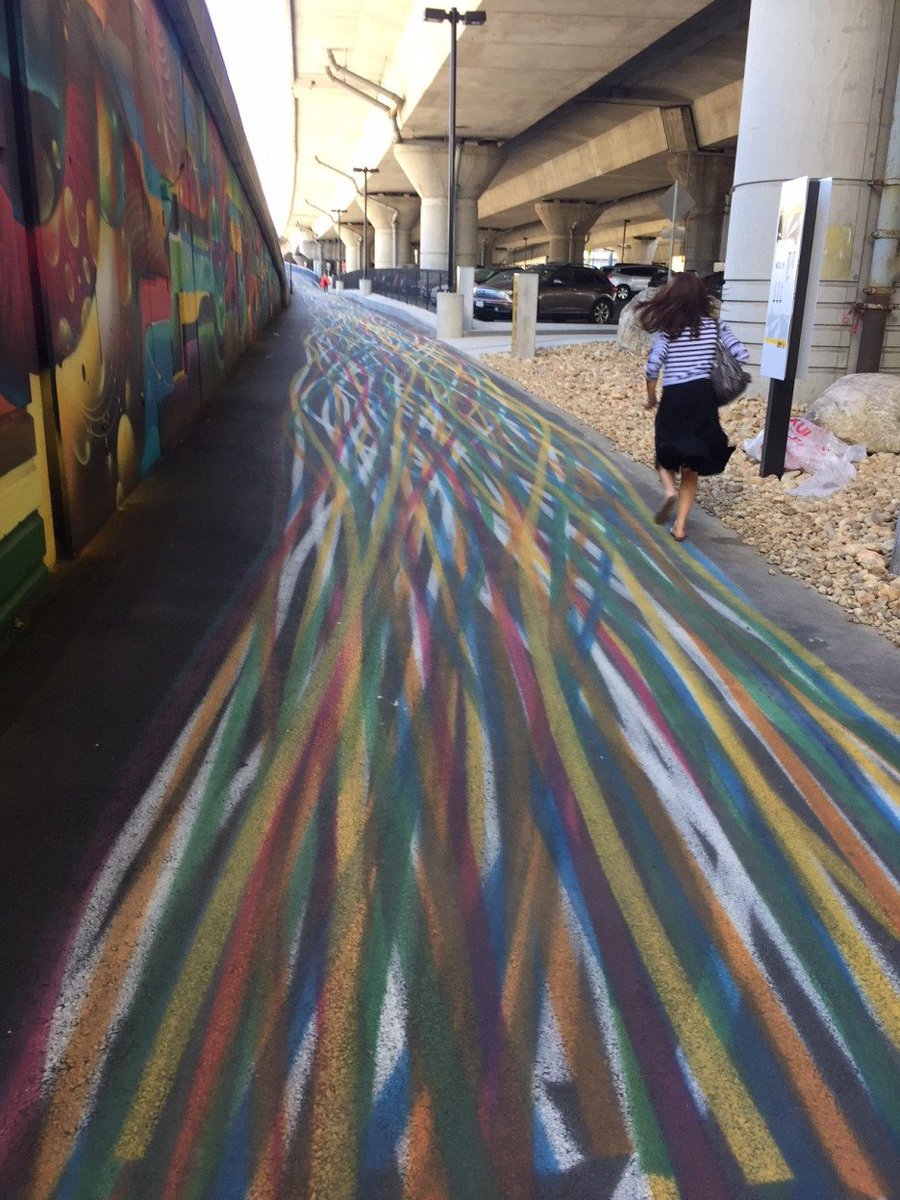 thisparkland's tweet photo. Cool new linear public space in Boston that threads through parking lots and under roadways shows how we can better connect difficult urban spaces to serve people. https://t.co/C2OxgXkCFM ht @CityParksAll https://t.co/4rqgSCuNp9