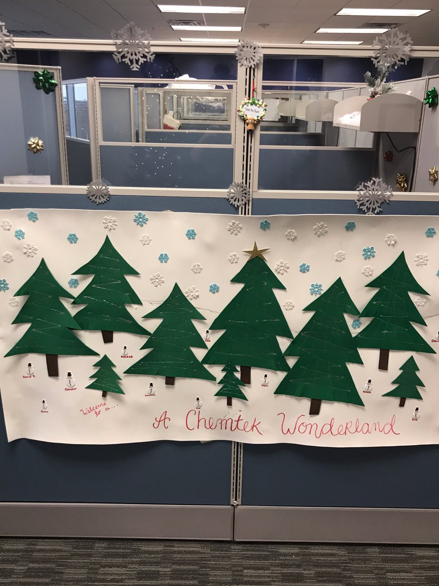 chemtekinc's tweet image. We definitely are not lacking when it comes to creativity, competitiveness and Christmas spirit! See the amazing decorating that took place during our competition this afternoon. AND it all happened in 1 hour! Great job to everyone! #decorating #holiday #ChristmasSpirit
