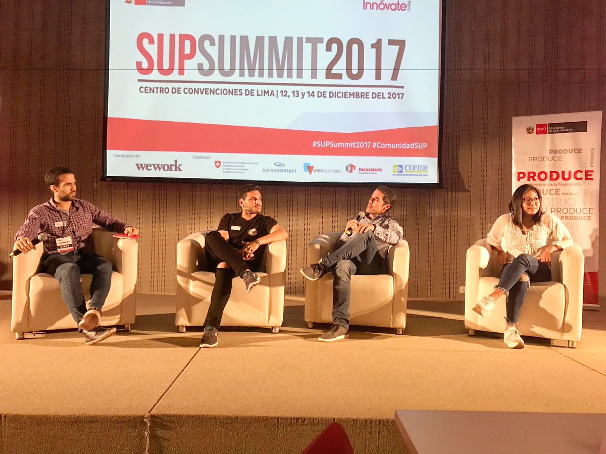 jaimersb's tweet photo. Panel de startups que ha pasado por aceleradoras. #Diddli @spacedatperu #Fitco #SUPSummit17 #ComunidadSUP https://t.co/2xRK6ccKK6