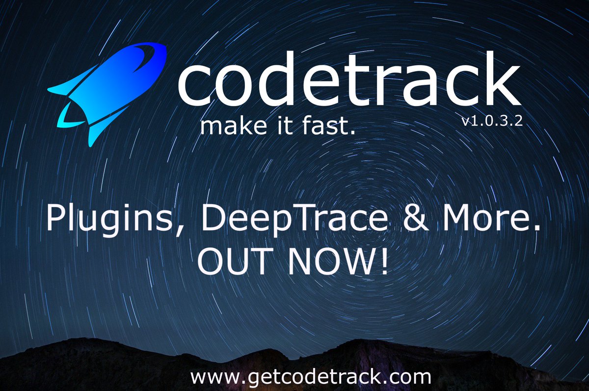 Codetrack4Net's tweet image. A new version of Codetrack is available!
Get your free copy on getcodetrack.com