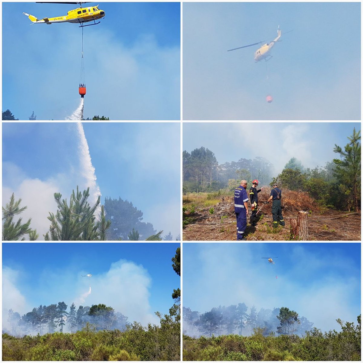 Today our crews assisted with our 5th fire in 6 days. This time at Langvlei Dunes near Wildernis. Great teamwork by all services ensured quick containment with no loss of property #wildfire