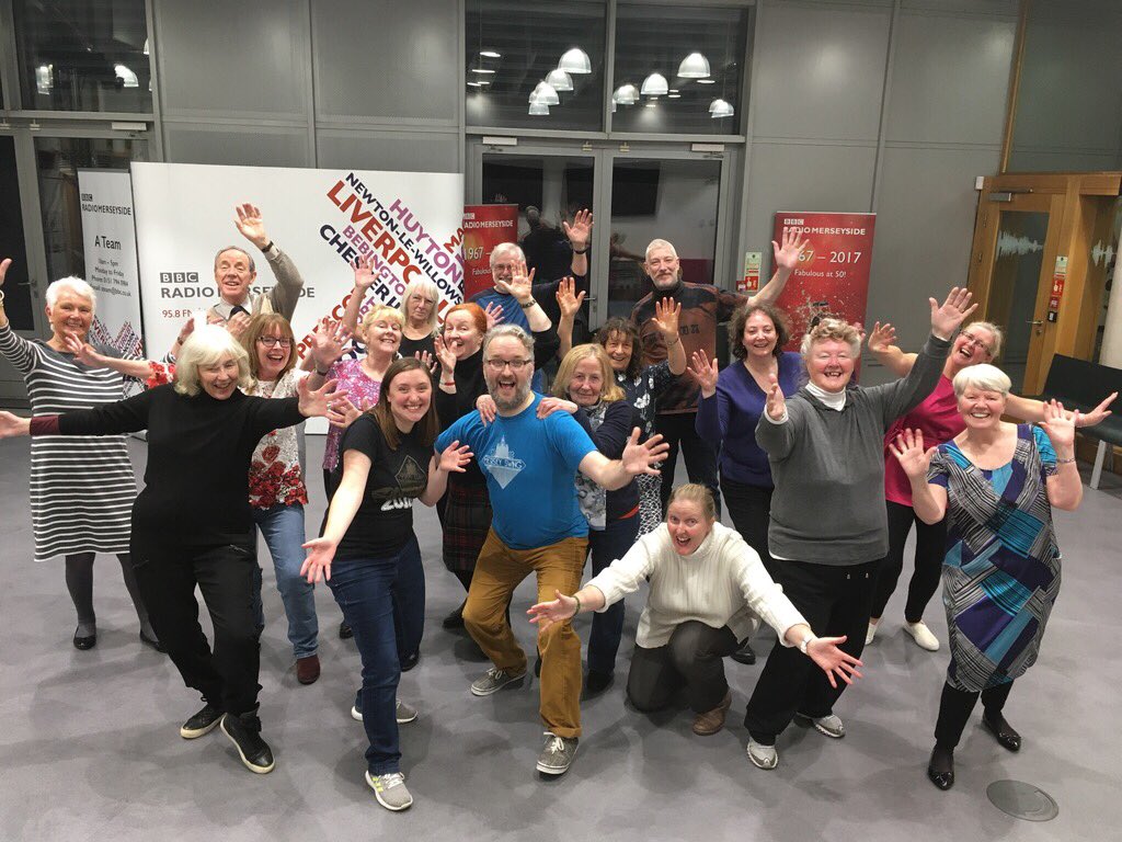 Today at <a href="/bbcmerseyside/">BBC Merseyside</a>. Mersey Swing and @UpForArts. Thank you to all who came out!!