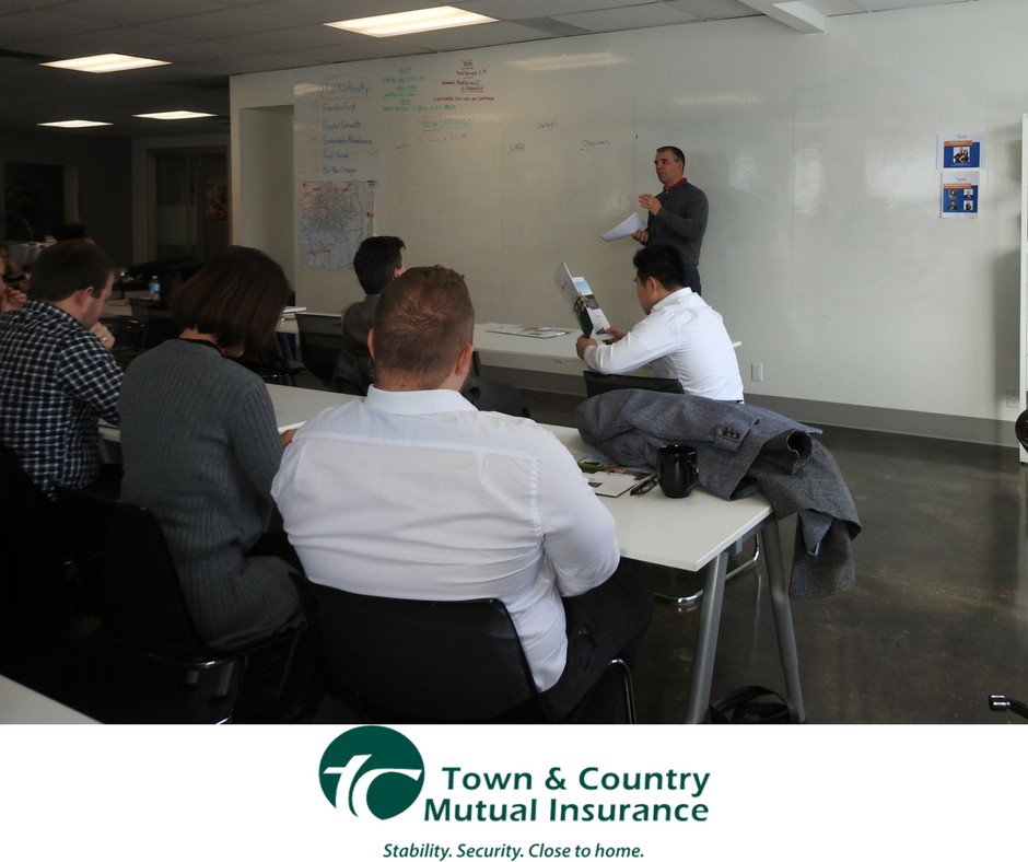 TCMutualInsures's tweet photo. Our Agents @Ourinsureguy and @ChrisHodgins2 visited PC275 today to discuss insurance issues that can affect home buyers. Thanks to Dustin Pritchard, Meghan Williams, and Adriaan Driessen for the opportunity to come speak to your team! #PC275 #insurance #themutualdifference https://t.co/nA8zIww8p0