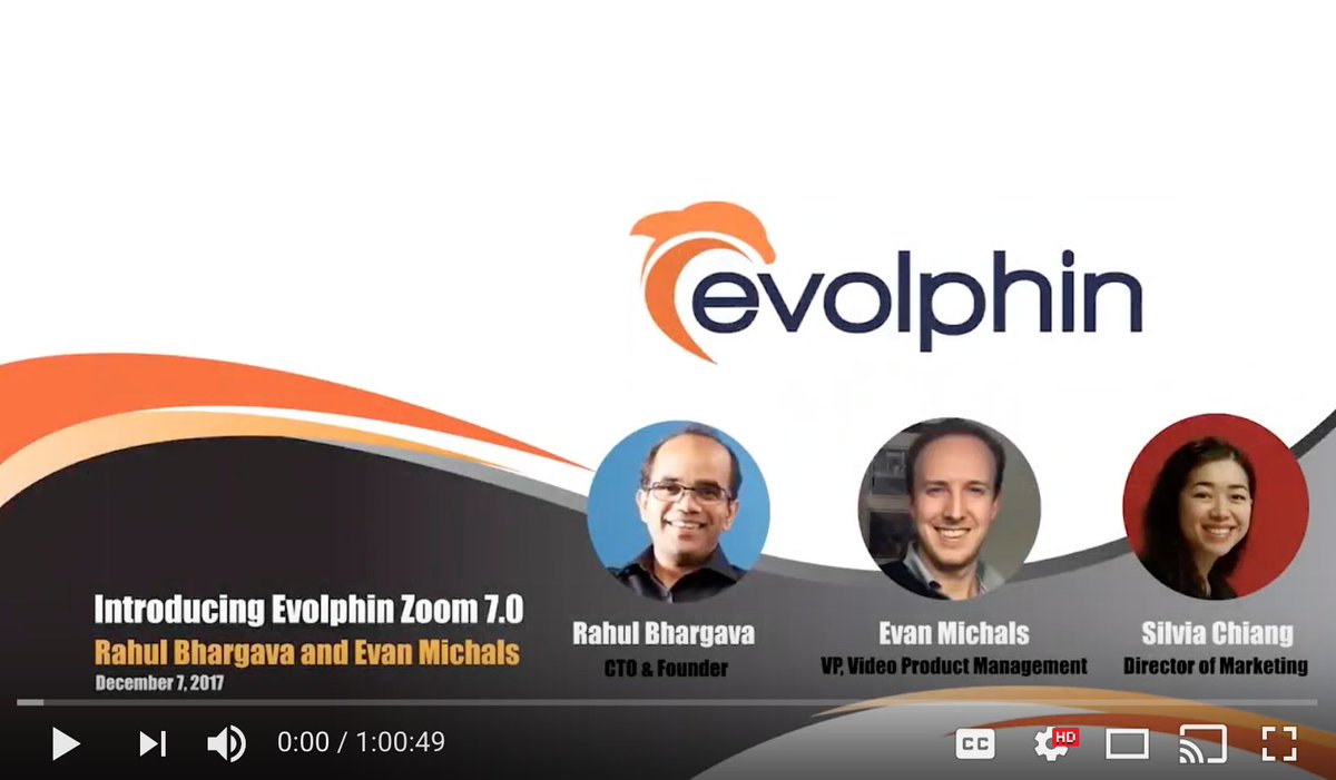 evolphin's tweet photo. Missed our webinar: What's New in Evolphin Zoom 7.0?
Watch it now at https://t.co/ztIZrnq6BI
#evolphinzoom #evolphin #mam #videoassetmanagement #videoworkflows #dam https://t.co/Cbpy0iipvo