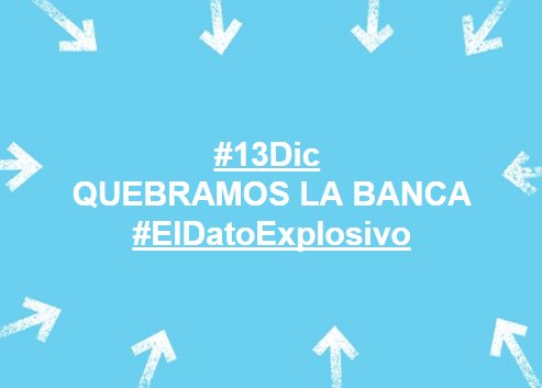 eldatolotto's tweet photo. Vamos a darles el #13Dic un regalo. Daremos para #LottoActivo el dato Premium de nuestra App, el corazón de nuestro algoritmo: #ElDatoExplosivo. Sus horarios para apostar fuerte, jugada siguiente y su acompañante. Sólo debemos recibir 80 Retweet a este tweet. Compártelo y gana. https://t.co/q3T64pIsEd