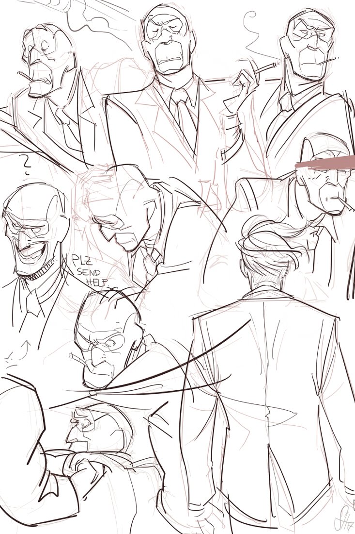 i tend to waste a lot of time with tiny details and going back and forth so i tried to cut that out.. and the result is a bunch of spies instead of just one like usual ? 